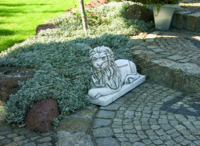 Lion Lying Statue Figure Garden Terrace Decoration Sculpture